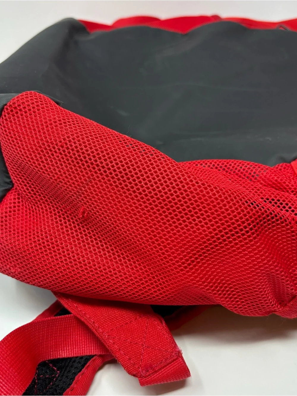 Nike Red Black Swoosh Backpack Athletic Sports School Gear Bookbag